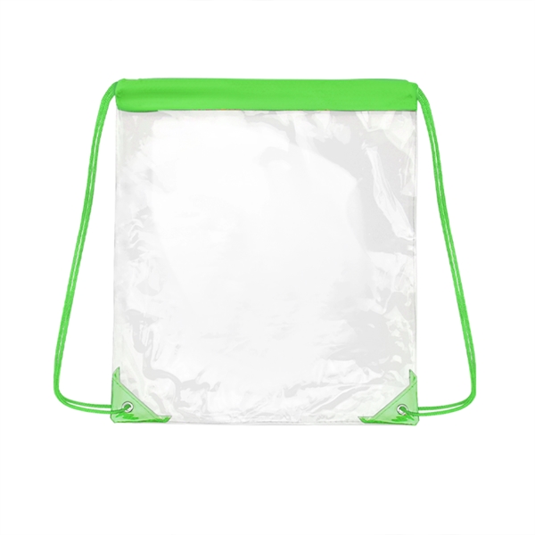 Clear Stadium Drawstring Backpack - Clear Stadium Drawstring Backpack - Image 6 of 10