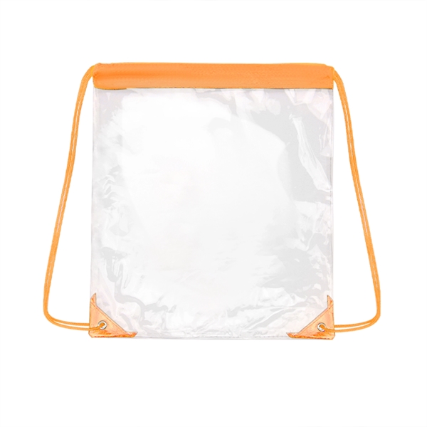 Clear Stadium Drawstring Backpack - Clear Stadium Drawstring Backpack - Image 8 of 10