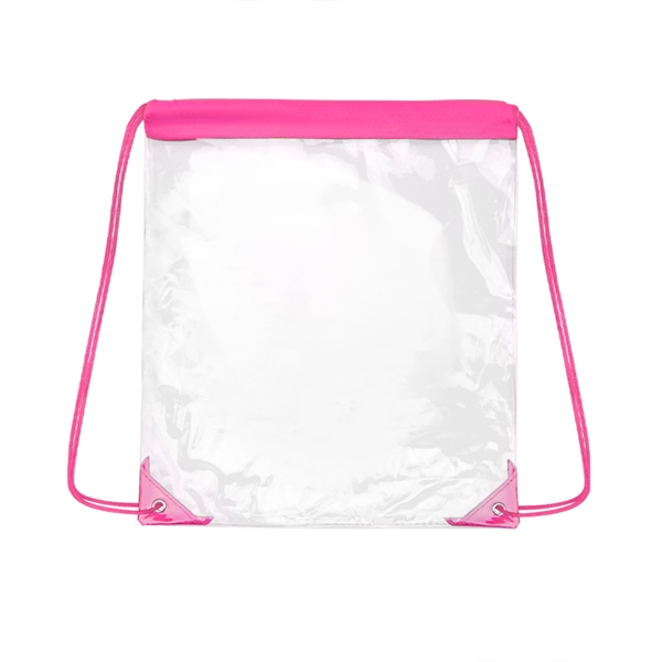 Clear Stadium Drawstring Backpack - Clear Stadium Drawstring Backpack - Image 10 of 10