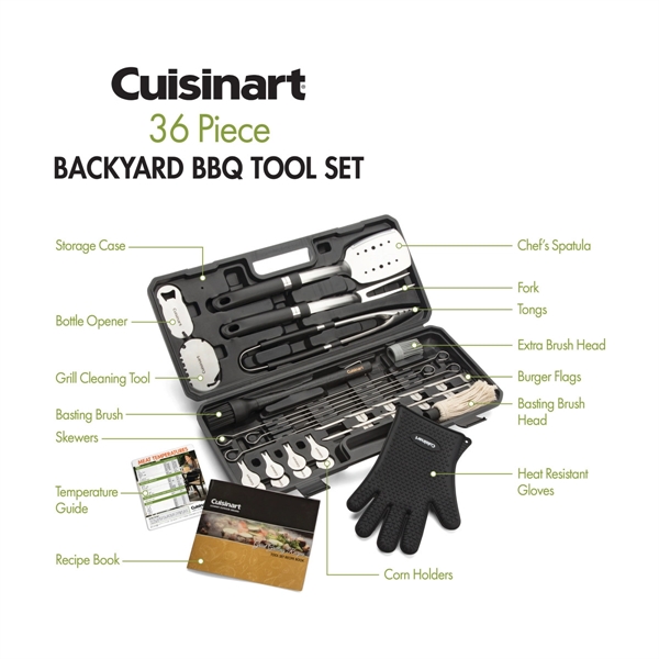 Cuisinart Outdoors® 36 Piece Backyard BBQ Tool Set - Cuisinart Outdoors® 36 Piece Backyard BBQ Tool Set - Image 4 of 11