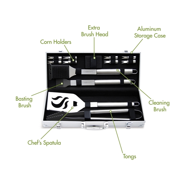 Cuisinart Outdoors® 14 Piece Deluxe Grill Tool Set - Cuisinart Outdoors® 14 Piece Deluxe Grill Tool Set - Image 2 of 10