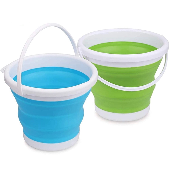 Foldable Round Tub Pot Portable Plastic Water Pail - Foldable Round Tub Pot Portable Plastic Water Pail - Image 0 of 3