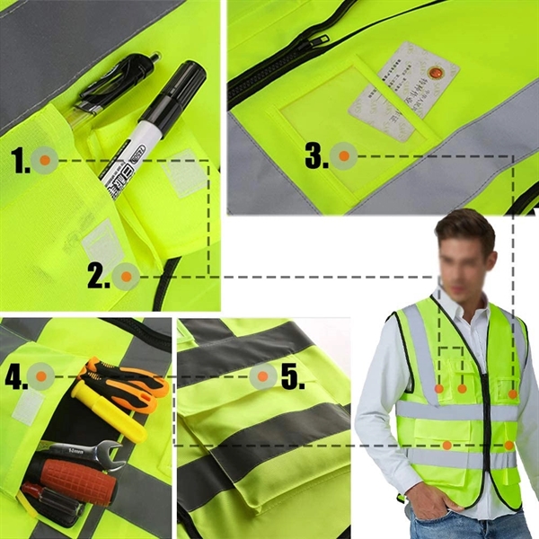 Reflective Vest Safety Workwear - Reflective Vest Safety Workwear - Image 4 of 4