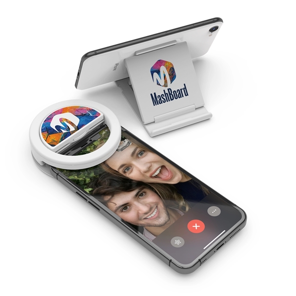 Lit Kit Clip-on Ring Light and Phone Stand - Lit Kit Clip-on Ring Light and Phone Stand - Image 3 of 3