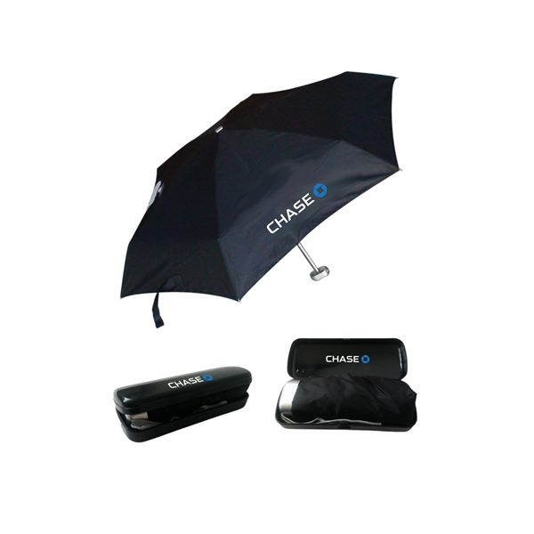 Mini Folding Umbrella with Plastic Case