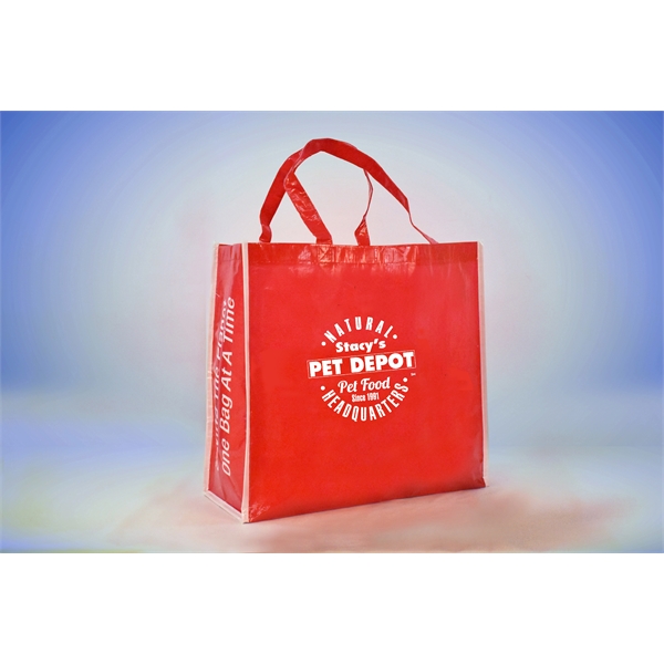 Laminated Recycled RPET Market Tote - Laminated Recycled RPET Market Tote - Image 2 of 3
