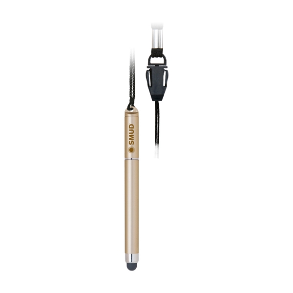 Plastic Stylus Pen with Detachable Lanyard - Plastic Stylus Pen with Detachable Lanyard - Image 4 of 13