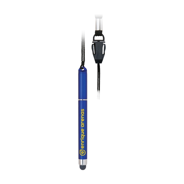 Plastic Stylus Pen with Detachable Lanyard - Plastic Stylus Pen with Detachable Lanyard - Image 2 of 13
