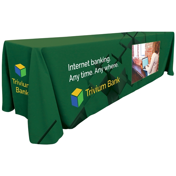 8' Customized Throw Style Table Cover - 8' Customized Throw Style Table Cover - Image 1 of 8