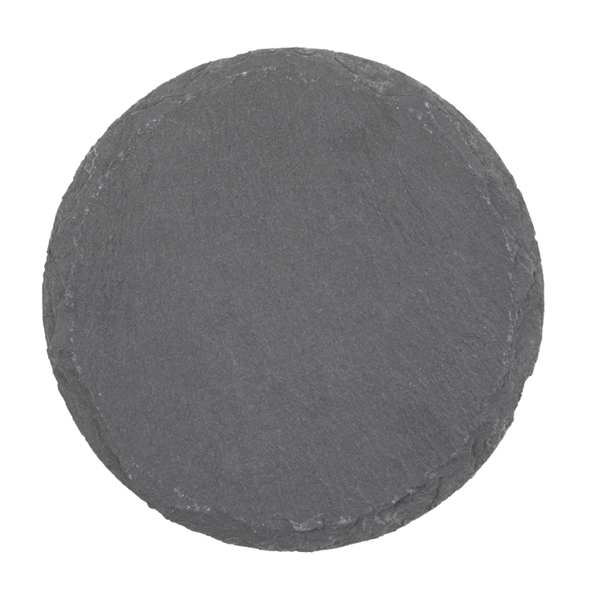 Natural Slate Stone Round Coaster - Natural Slate Stone Round Coaster - Image 2 of 2