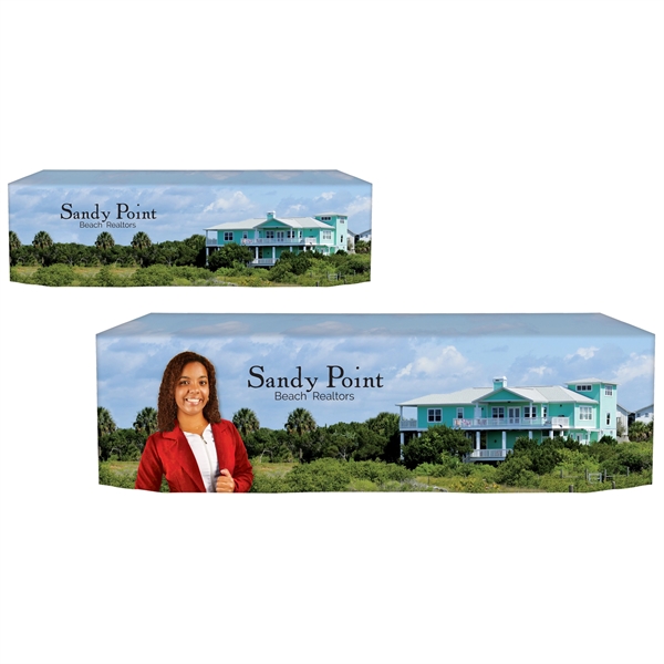 8' Customized Fitted Table Cover - 8' Customized Fitted Table Cover - Image 0 of 8