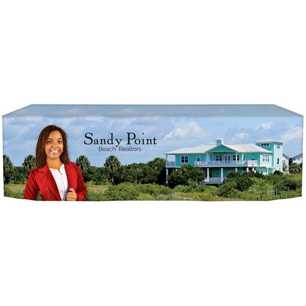 8' Customized Fitted Table Cover - 8' Customized Fitted Table Cover - Image 1 of 8