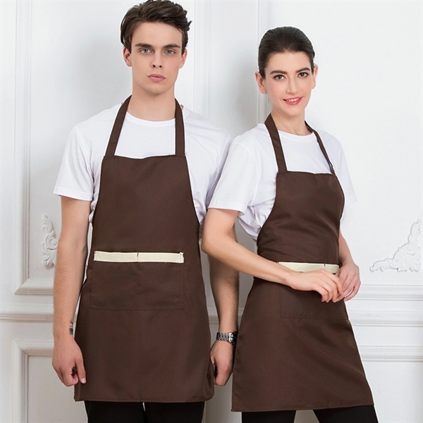 Unisex Apron Bulk With 2 Roomy Pockets - Unisex Apron Bulk With 2 Roomy Pockets - Image 1 of 3