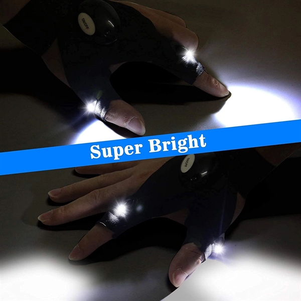 Fishing Gloves with LED Lights - Fishing Gloves with LED Lights - Image 1 of 3