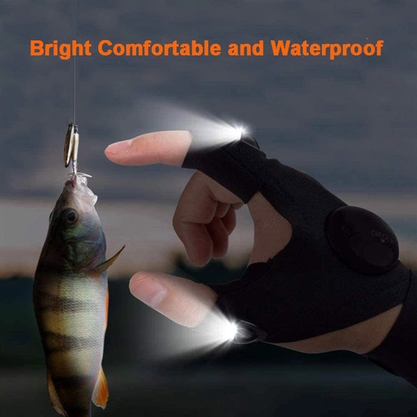 Fishing Gloves with LED Lights - Fishing Gloves with LED Lights - Image 3 of 3