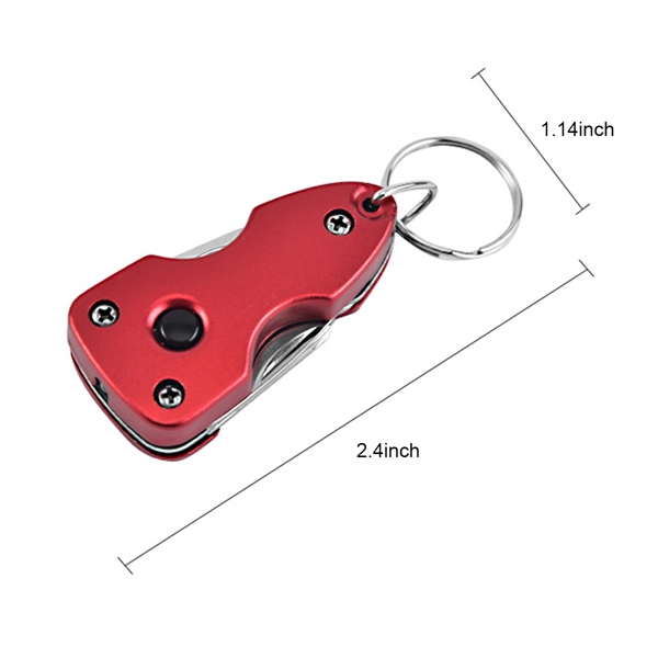 Essential Multifunctional Pocket Tool Keychain With Light - Essential Multifunctional Pocket Tool Keychain With Light - Image 2 of 3