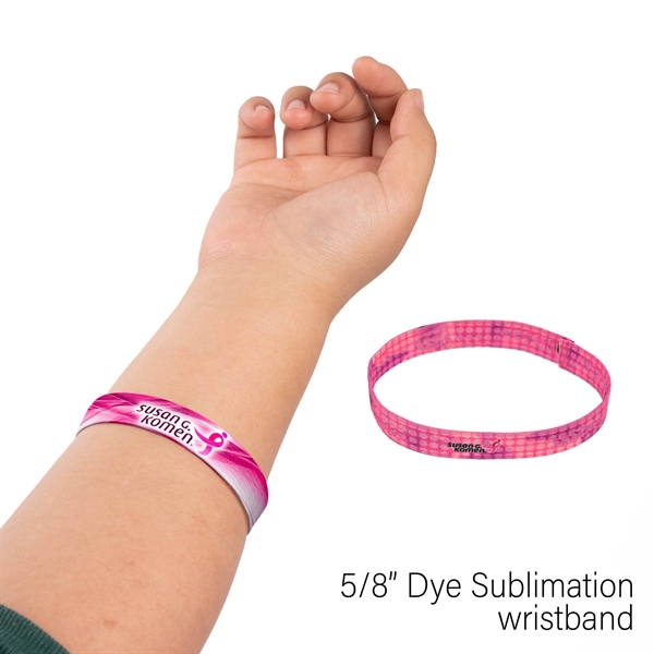 5/8" Wide Elastic Wrist Band - 5/8" Wide Elastic Wrist Band - Image 0 of 2