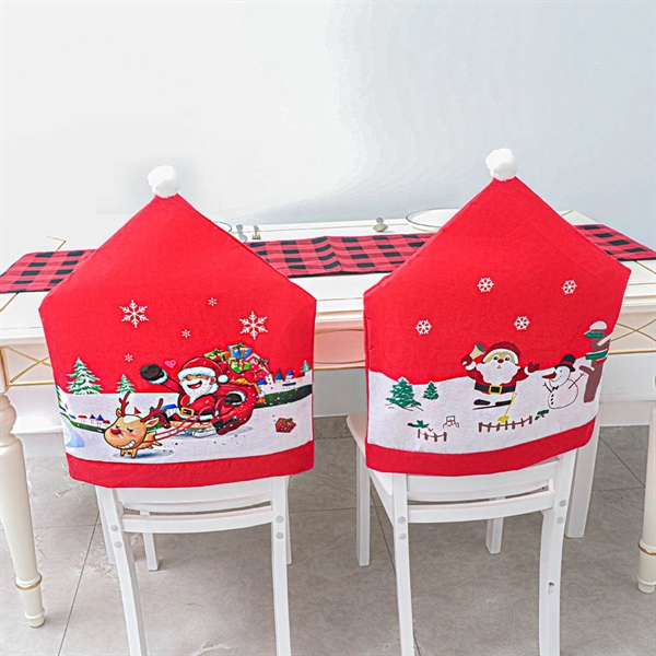 Christmas chair cover non-woven fabric - Christmas chair cover non-woven fabric - Image 1 of 4