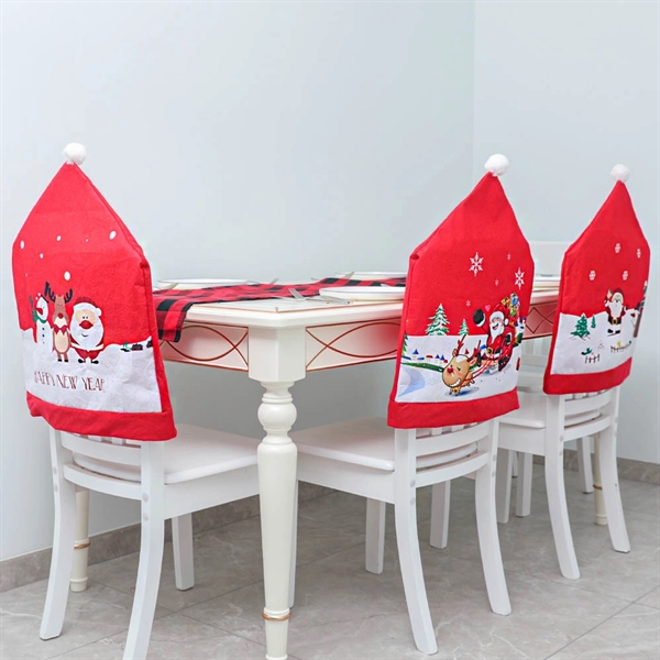 Christmas chair cover non-woven fabric - Christmas chair cover non-woven fabric - Image 4 of 4