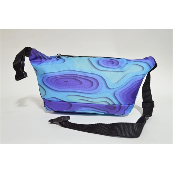 4 Zipper Fanny Pack w/ Full Wrap (12.8" x 5" x 2") - 4 Zipper Fanny Pack w/ Full Wrap (12.8" x 5" x 2") - Image 3 of 4