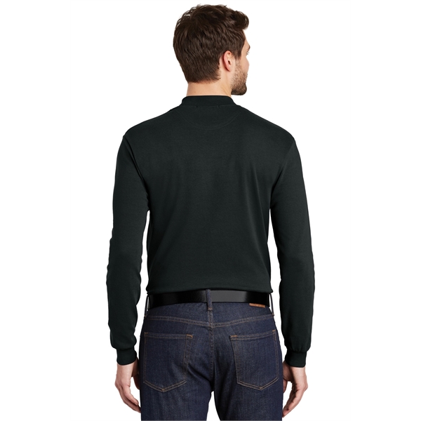 Port Authority Interlock Knit Mock Turtleneck. - Port Authority Interlock Knit Mock Turtleneck. - Image 12 of 19