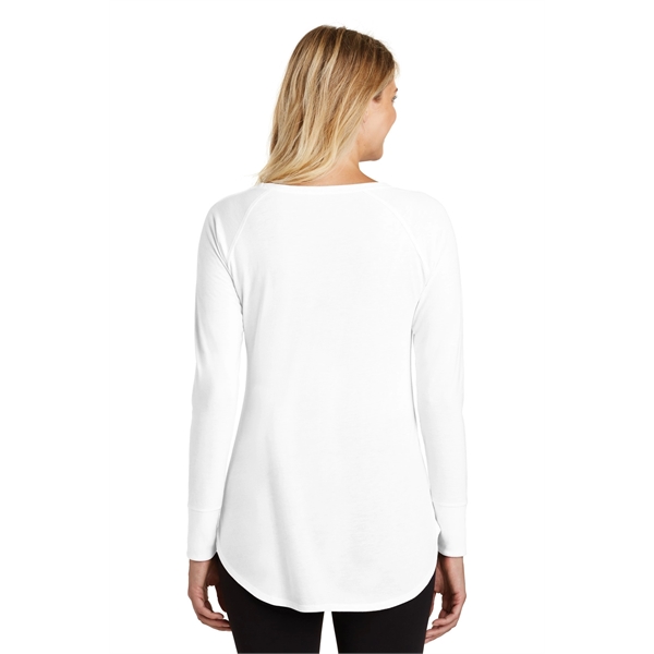 District Women's Perfect Tri Long Sleeve Tunic Tee. - District Women's Perfect Tri Long Sleeve Tunic Tee. - Image 10 of 19