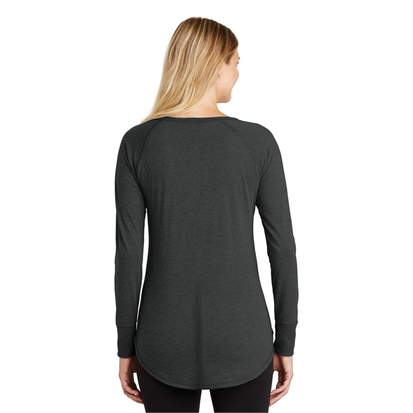 District Women's Perfect Tri Long Sleeve Tunic Tee. - District Women's Perfect Tri Long Sleeve Tunic Tee. - Image 14 of 19