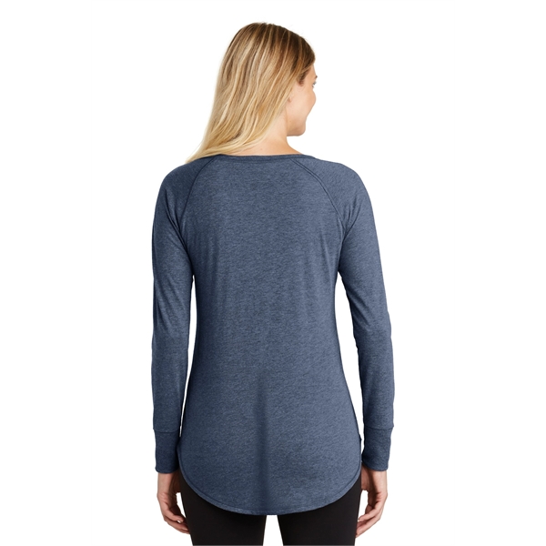 District Women's Perfect Tri Long Sleeve Tunic Tee. - District Women's Perfect Tri Long Sleeve Tunic Tee. - Image 16 of 19