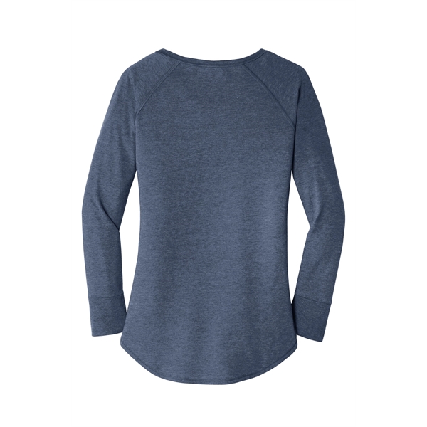 District Women's Perfect Tri Long Sleeve Tunic Tee. - District Women's Perfect Tri Long Sleeve Tunic Tee. - Image 17 of 19