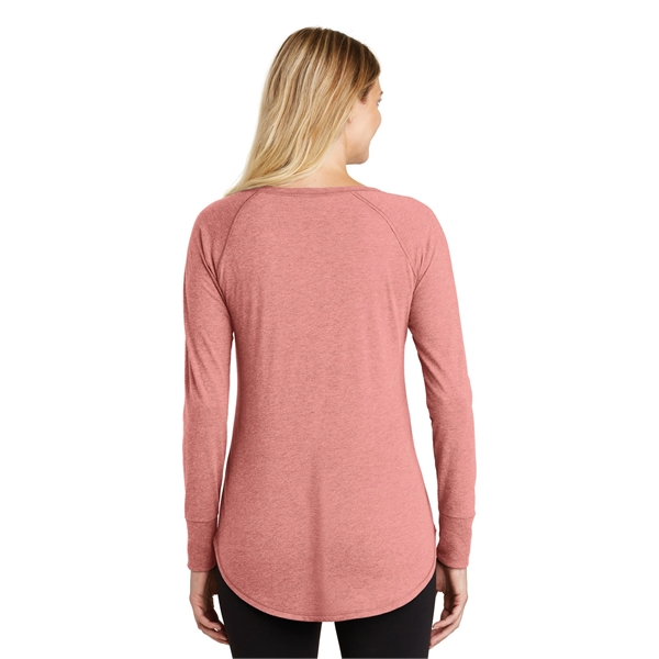 District Women's Perfect Tri Long Sleeve Tunic Tee. - District Women's Perfect Tri Long Sleeve Tunic Tee. - Image 18 of 19