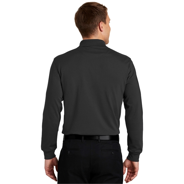 Port Authority Rapid Dry Long Sleeve Polo. - Port Authority Rapid Dry Long Sleeve Polo. - Image 9 of 11