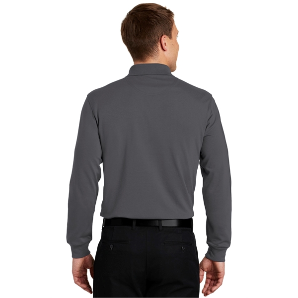 Port Authority Rapid Dry Long Sleeve Polo. - Port Authority Rapid Dry Long Sleeve Polo. - Image 10 of 11