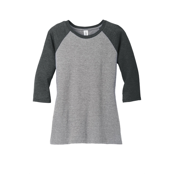 Custom District Women's Perfect Tri 3/4-Sleeve Raglan.