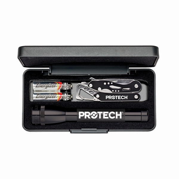 Custom AA Mini Maglite® With Traveler M2A-2825Multi-Function Tool