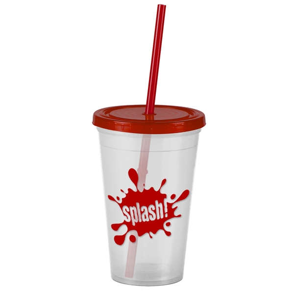 The Pioneer 16 oz Insulated Straw Tumbler - The Pioneer 16 oz Insulated Straw Tumbler - Image 4 of 13