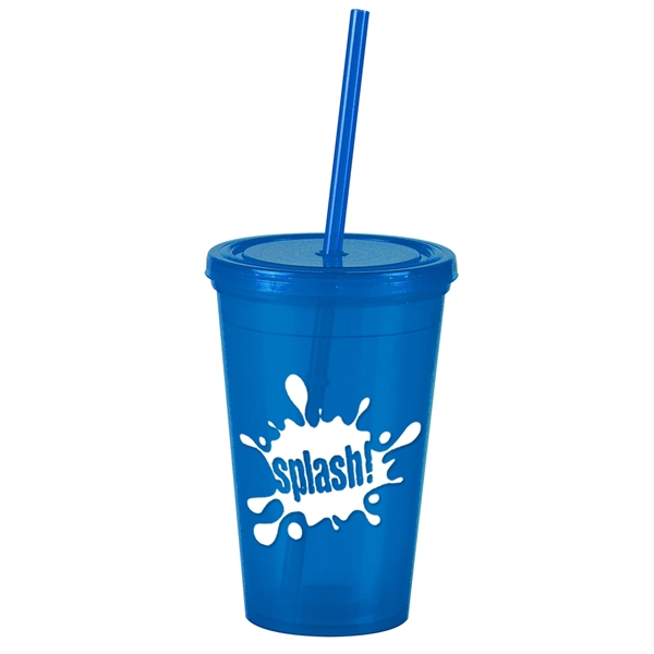 The Pioneer 16 oz Insulated Straw Tumbler - The Pioneer 16 oz Insulated Straw Tumbler - Image 3 of 13