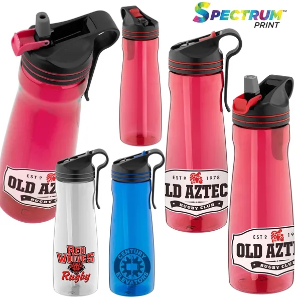 26 oz. Groove Grip Plastic Water Bottle