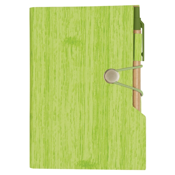 Woodgrain Look Notebook With Sticky Notes And Flags - Woodgrain Look Notebook With Sticky Notes And Flags - Image 8 of 14