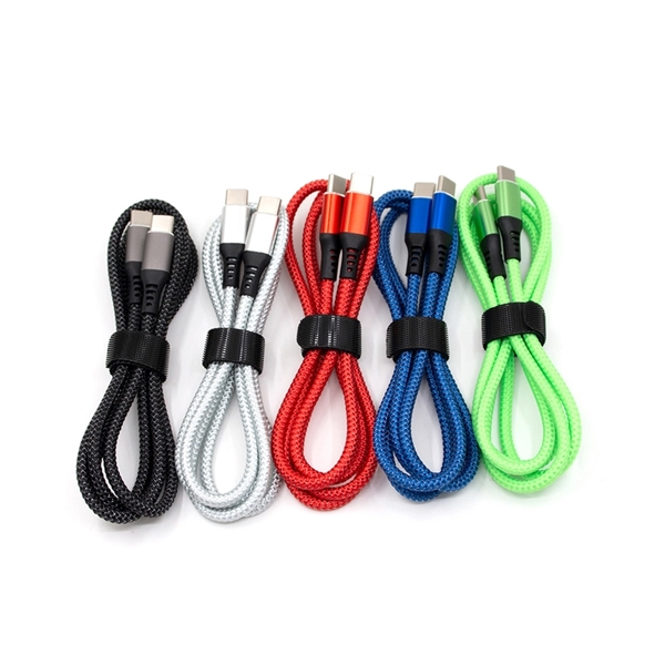 Nylon Braided Multifunction Charging Cable - Nylon Braided Multifunction Charging Cable - Image 0 of 6