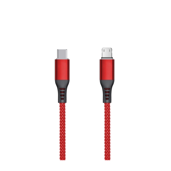 Nylon Braided Multifunction Charging Cable - Nylon Braided Multifunction Charging Cable - Image 4 of 6