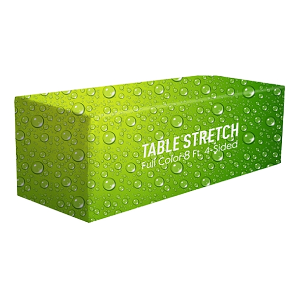 Premium Fitted Table Cover 8ft 3-Sided (Dye-Sublimated)