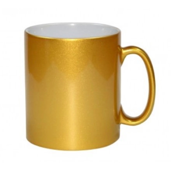 11 oz. Metallic Color Ceramic Mug - 11 oz. Metallic Color Ceramic Mug - Image 0 of 1