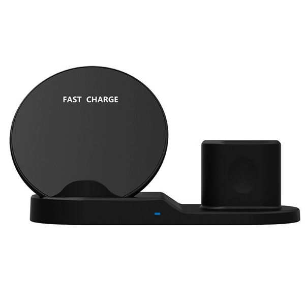 3 in 1 Phone Holder 10W Wireless Charger - 3 in 1 Phone Holder 10W Wireless Charger - Image 1 of 4