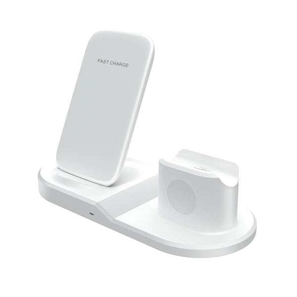 10W 3 in 1 Phone Stand Wireless Charging Charger - 10W 3 in 1 Phone Stand Wireless Charging Charger - Image 2 of 5