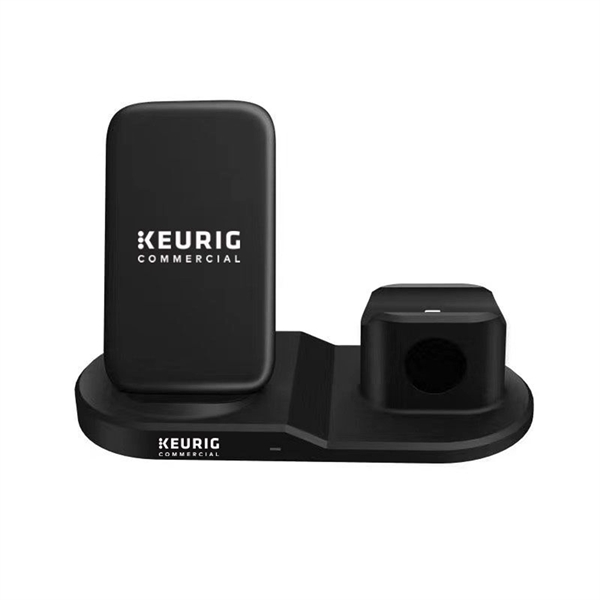 10W 3 in 1 Phone Stand Wireless Charging Charger - 10W 3 in 1 Phone Stand Wireless Charging Charger - Image 0 of 5