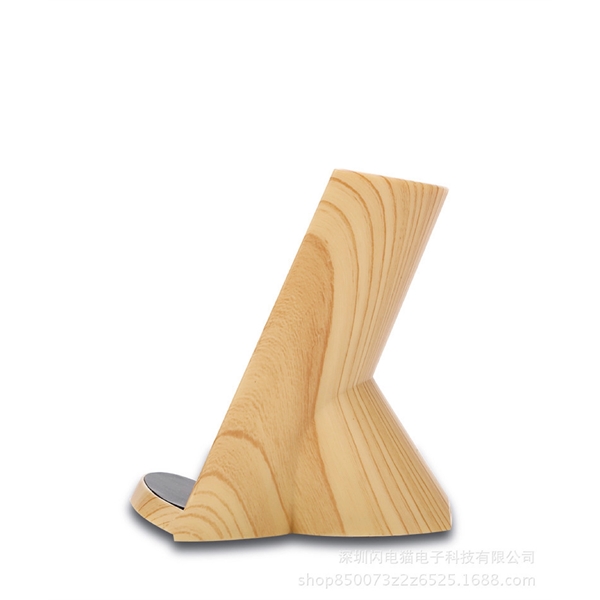 Wood Grain Wireless Charger with Pencil Case - Wood Grain Wireless Charger with Pencil Case - Image 2 of 4