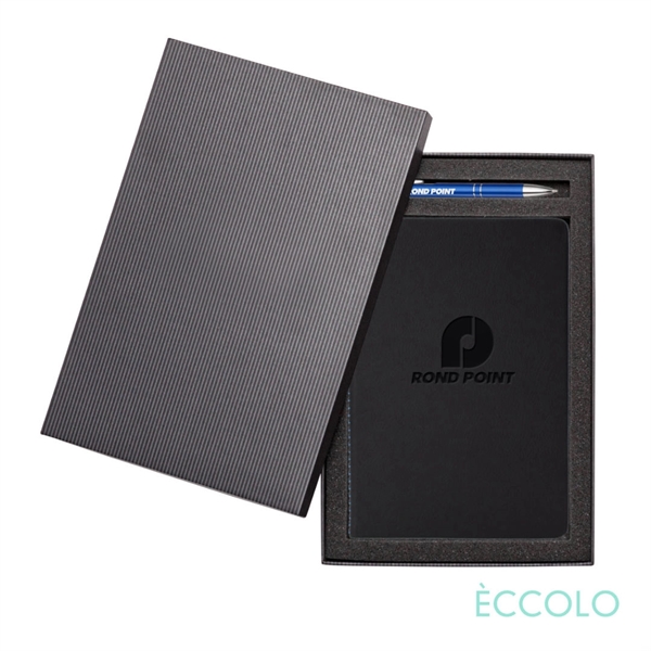 Custom Eccolo® New Wave Journal/Clicker Pen Gift Set - (M)