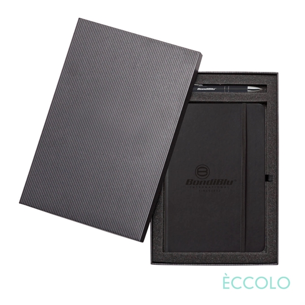 Custom Eccolo® Cool Journal/Clicker Pen Gift Set - (M)