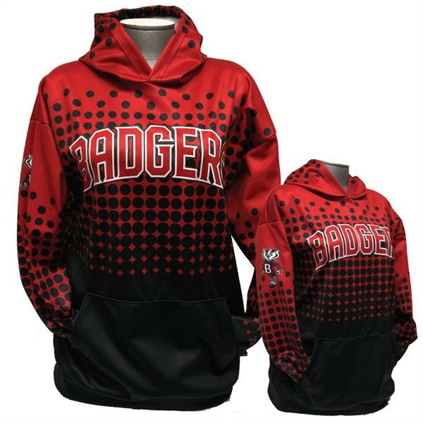 Hoodie 7.37 oz Polyester Full Dye Sublimation - Hoodie 7.37 oz Polyester Full Dye Sublimation - Image 1 of 2