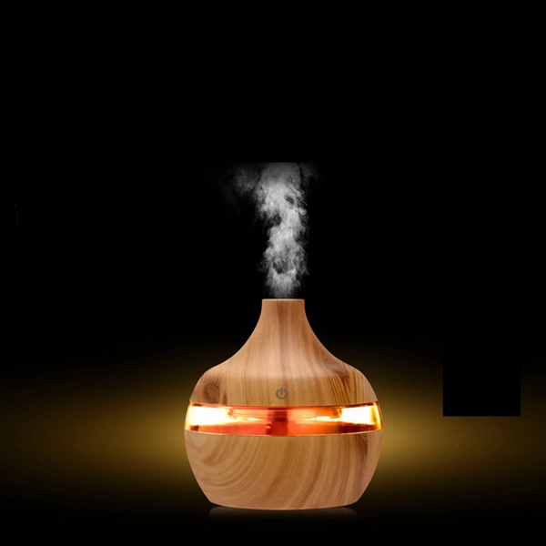 7 Colorful LED Light Wood Grain Ultrasonic Aroma Diffuser - 7 Colorful LED Light Wood Grain Ultrasonic Aroma Diffuser - Image 6 of 6
